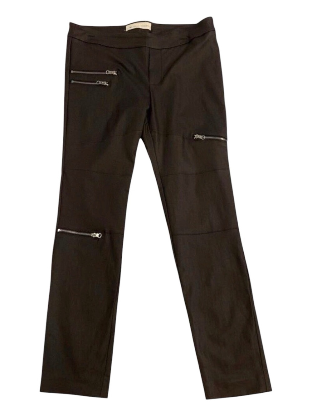 I love Taylor Madison pants ILTM brown silky flattering coated stretch XL layer